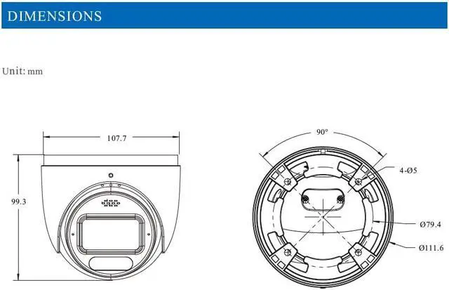 Alt view image 3 of 4 - Titanium IP-5IRD4E4B5-MZ-PA 4MP Active Deterrence Turret IP Security Camera
