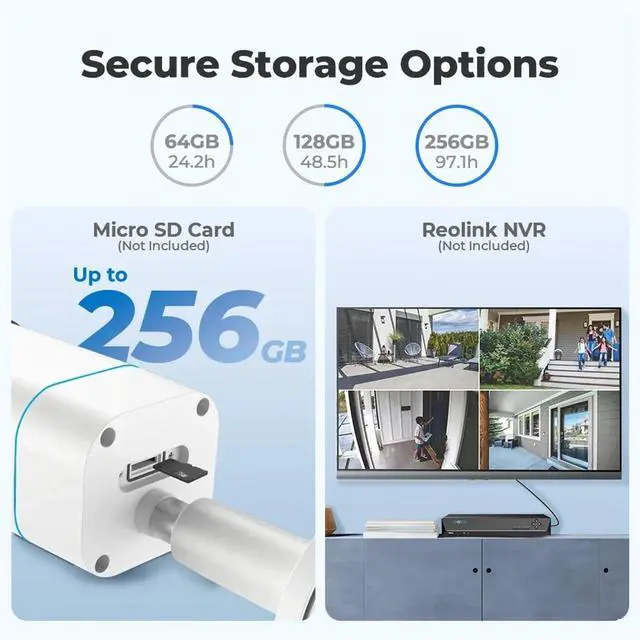 Alt view image 5 of 5 - Outdoor Camera 8mp 4K PoE Human/Car Detection Night Vision Bullet Smart Home IP Surveillance Camera RLC-810A