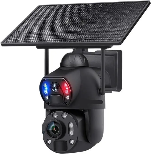 Main image of 4K 8MP 36X Zoom 4G Solar Camera Dual Lens Dual Screen Human Detect Auto Tracking Outdoor 10W Solar Panel WiFi CCTV