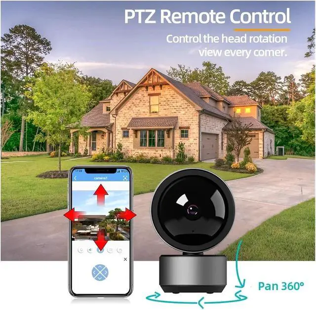 Alt view image 4 of 7 - 5MP IP Camera WiFi Smart Home HD Night Vision Two Way Audio Auto Tracking Cloud Smart Home Camera