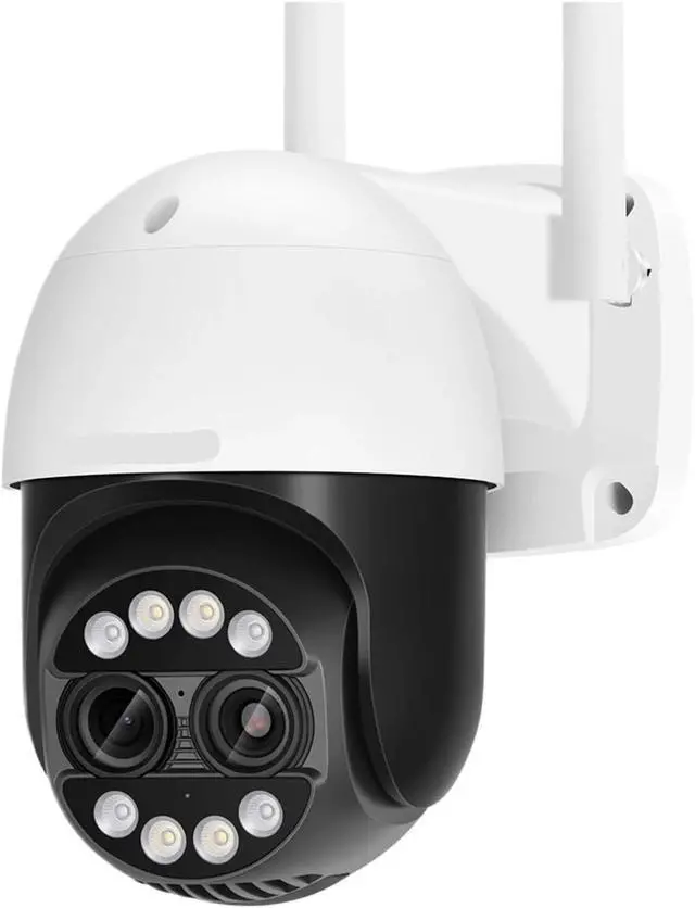 Alt view image 3 of 7 - 8MP Dual Lens 2.8mm -12mm 8X Zoom 4K PTZ WiFi IP Camera Outdoor AI Human Tracking CCTV Audio Home Security Surveillance Camera