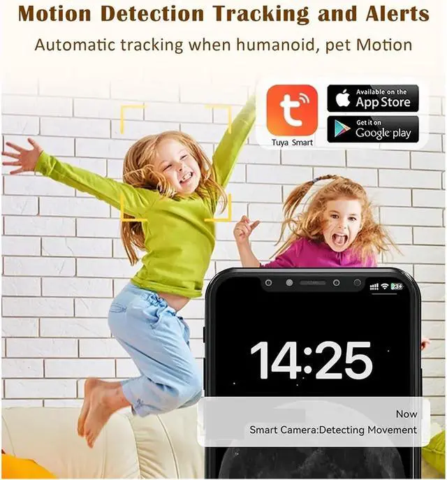 Alt view image 3 of 6 - 4MP WiFi Camera PTZ Indoor Two-Way Voice and Video Call with Screen 2MP Mobile Detection Security Surveillance Camera