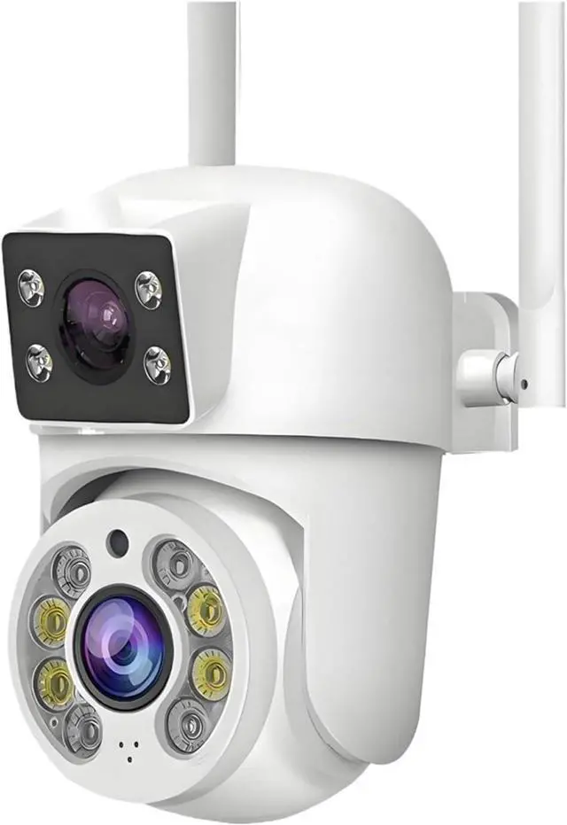 Main image of 8MP WiFi IP Camera PTZ Dual Lens Dual Screen Manual Detection Full Color Night Vision Outdoor Security Surveillance Camera