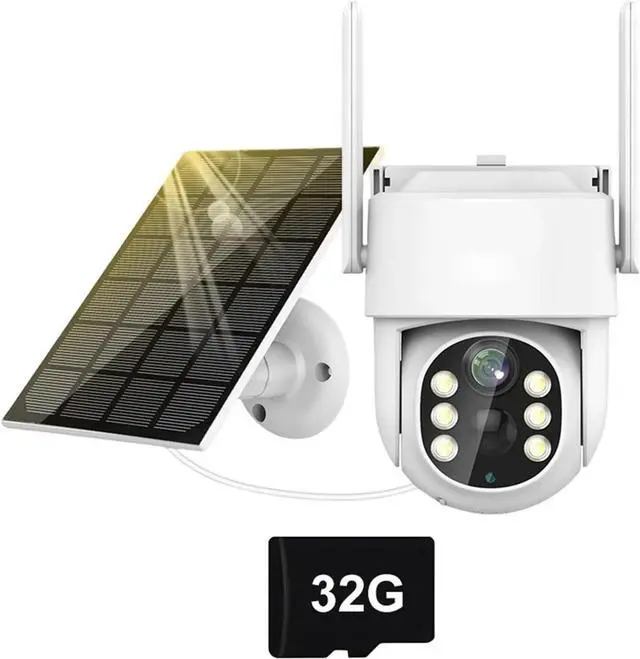 Main image of Solar Wireless Camera WiFi Outdoor 4MP Surveillance IP CCTV with Battery and Solar Panel 360 PTZ Security Protection
