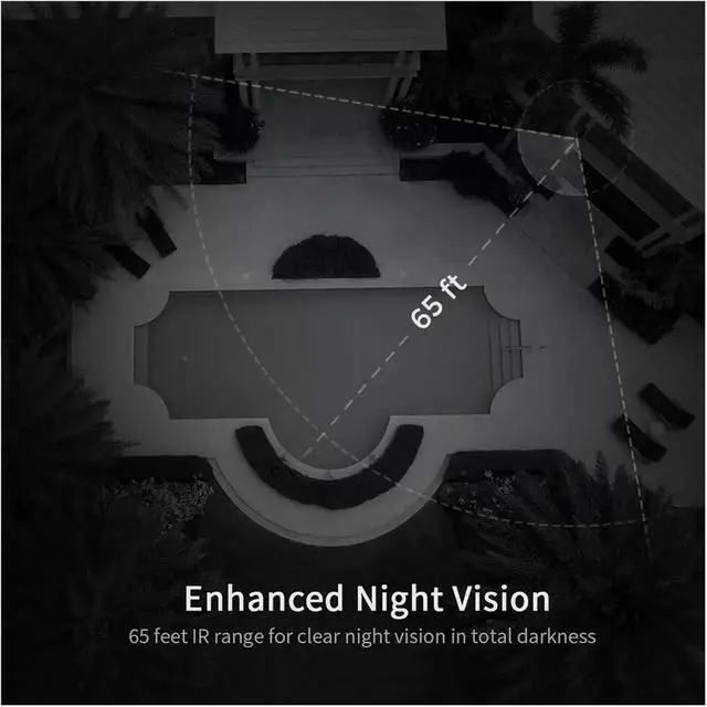 Alt view image 6 of 7 - 4MP Super HD Outdoor WiFi Security Camera with AI Human Motion Detection 66 Ft Night Vision Bullet IP Surveillance Camera