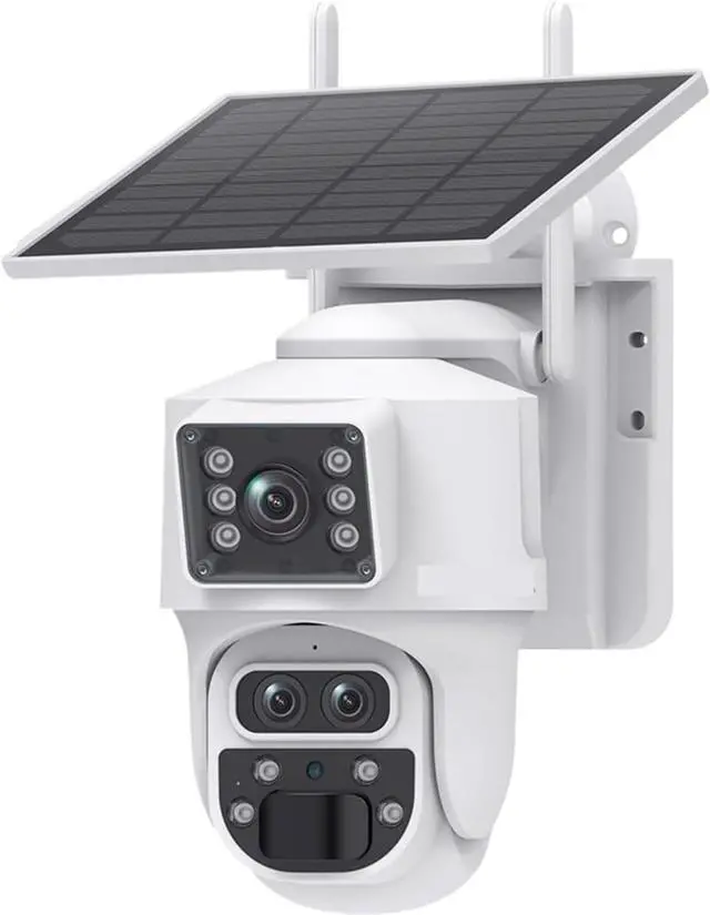 Main image of 12MP 6K 15X Zoom Solar Camera 4G Dual Screen Outdoor Three Lens 7800mAh Battery Camera PIR Detection Auto Tracking CCTV