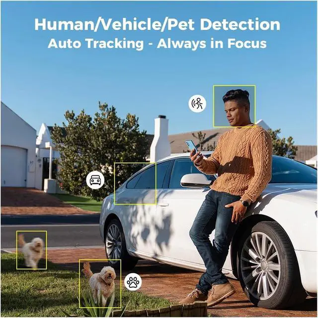 Alt view image 4 of 6 - Real 4K IMX415 16X Optical Zoom Camera WiFi 5G Metal Outdoor PTZ Auto Tracking IP Camera 8MP 3840X2160P Night Vision