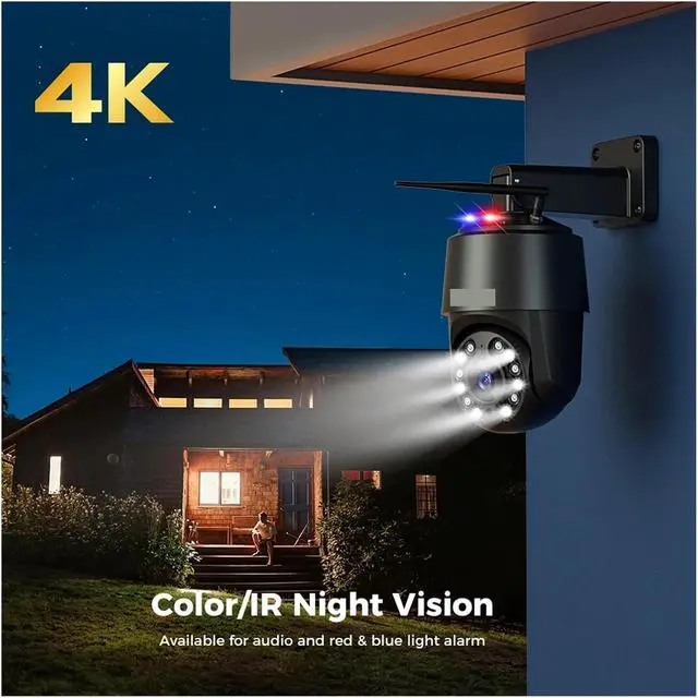 Alt view image 3 of 6 - Real 4K IMX415 16X Optical Zoom Camera WiFi 5G Metal Outdoor PTZ Auto Tracking IP Camera 8MP 3840X2160P Night Vision