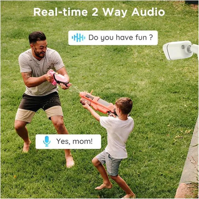 Alt view image 6 of 7 - 5MP Outdoor Security IP POE Camera Home Security Surveillance Camera with Smart Human/Car Detection Color Night Vision