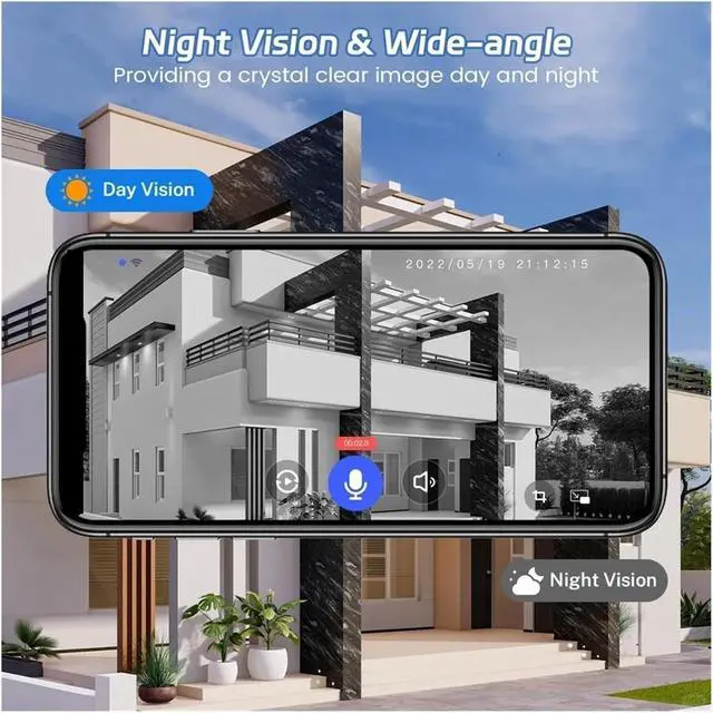 Alt view image 6 of 7 - 15MP Three Lens Solar Street Light Security Camera, 4G Outdoor IP66 Waterproof Cam with 3 LED Light Modes & Remote Control