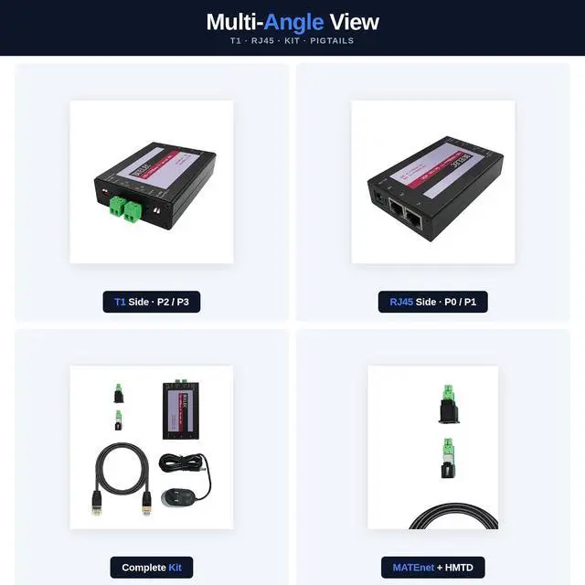 Alt view image 7 of 7 - 100/1000BASE-T1 Managed Automotive Ethernet Switch, 4-Port, 2X T1 + 2X RJ45, VLAN, Port Mirroring, USB Config, MATEnet & HMTD Adapters