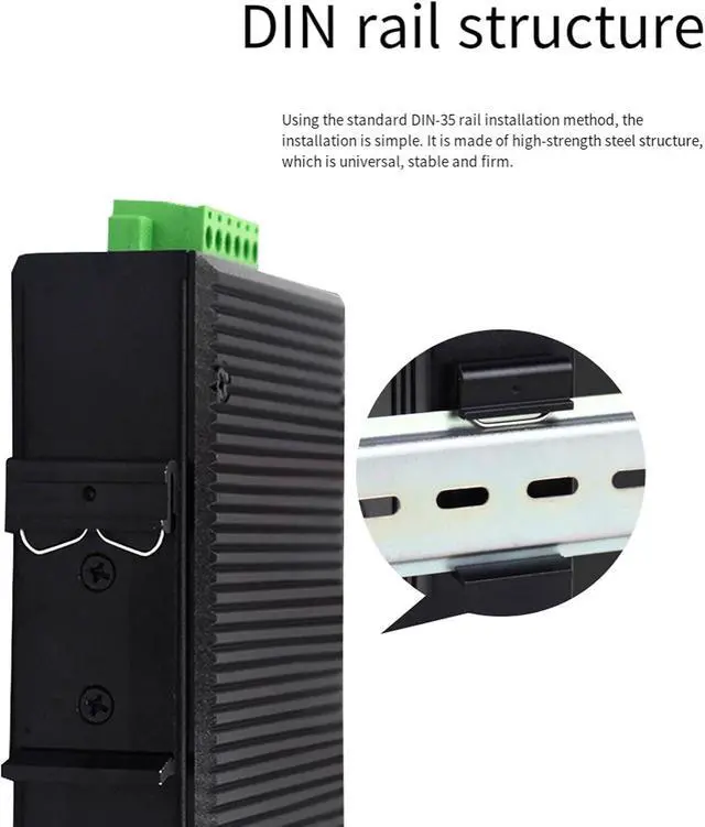Alt view image 3 of 7 - 5 Port Fast Networking Switcher with Metal Housing Low Noise Design for Use Metal Case Ethernet Switcher