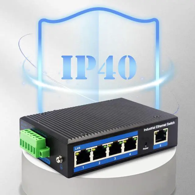 Alt view image 6 of 7 - 5 Port Fast Networking Switcher with Metal Housing Low Noise Design for Use Metal Case Ethernet Switcher