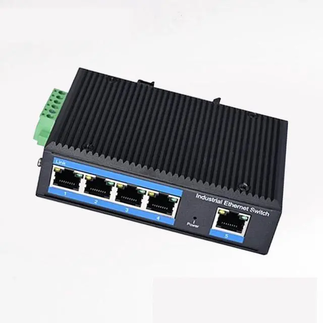 Alt view image 5 of 7 - 5 Port Fast Networking Switcher with Metal Housing Low Noise Design for Use Metal Case Ethernet Switcher