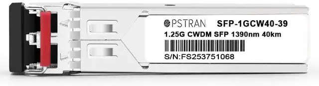 Alt view image 3 of 4 - 1000BASE-CWDM SFP Optical Transceiver Module Compatible with Brocade E1MG-CWDM40-1390 1390nm 40km DOM Duplex LC SMF