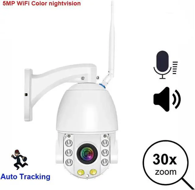 Alt view image 6 of 6 - 4K 8MP 5MP 4MP 2MP POE IP PTZ Camera Outdoor 30X Zoom Speed Dome POE Surveillance Camera 80m IP66