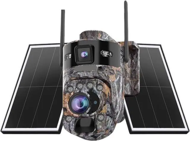 Main image of 10MP Solar Security Camera, 36X Zoom 360° Outdoor Cam with AOV, 24/7 Recording, PIR Night Vision & Built-in Battery