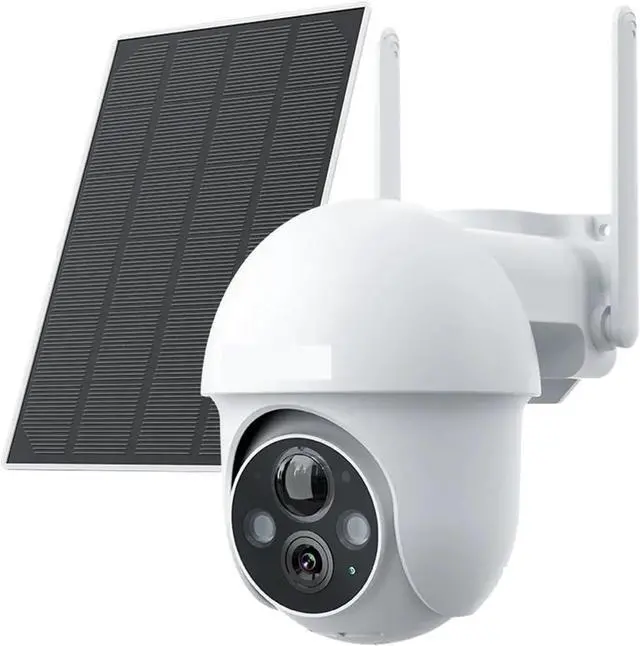 Main image of 2K Solar Security Camera Spotlight 360° Outdoor IP66 Waterproof PIR Detection Rechargeable Battery Two Way