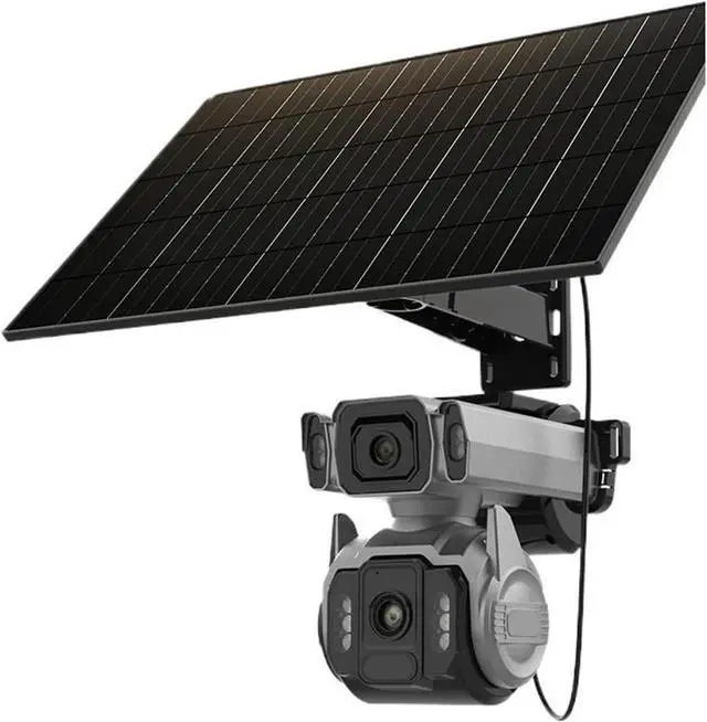 Main image of 10MP Dual Screen Solar Security Camera, 4G Outdoor AOV Cam with 12X Zoom, 24/7 Recording, Human Auto Tracking & Auto Zoom