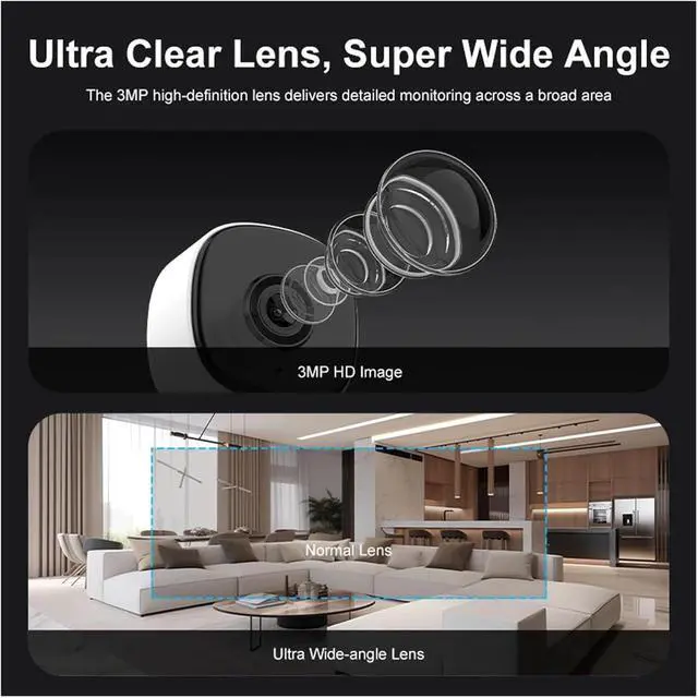 Alt view image 7 of 7 - 3MP Magnetic Wireless Mini WiFi Security Camera with Color Night Vision & Smart Motion Tracking for Indoor Monitoring(3PC)
