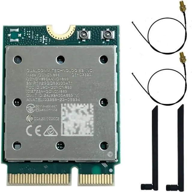 Main image of WiFi 7 QCNCM865 WI-FI 7 BT Combo Module Bluetooth 5.3 Up to 5.8 Gbps with 4K QAM,Wi-Fi 7 Wi-Fi 6E Wi-Fi 6 802.11ax(QCNCM865 8DBsma)