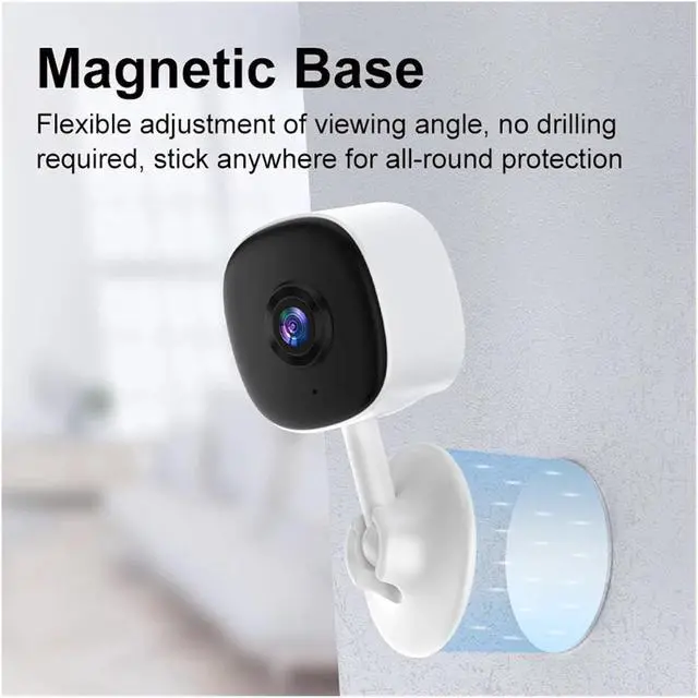 Alt view image 5 of 7 - 3MP Magnetic Wireless Mini WiFi Security Camera with Color Night Vision & Smart Motion Tracking for Indoor Monitoring(3PC)
