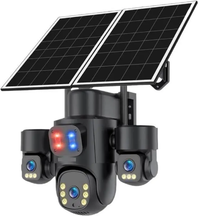 Main image of 15MP 12X Zoom 3-Screen AOV Solar Security Camera, 4G Outdoor CCTV Cam with PIR Auto Tracking & 24/7 Continuous Recording