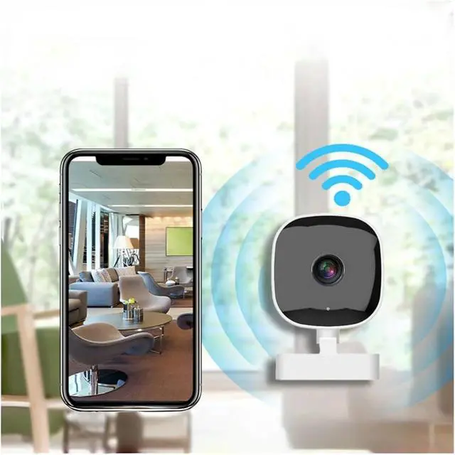 Alt view image 2 of 7 - Smart Full HD Wireless Micro Camcorder, Wide Angle Night Vision Motion Detection Audio Video Home Security Recorder