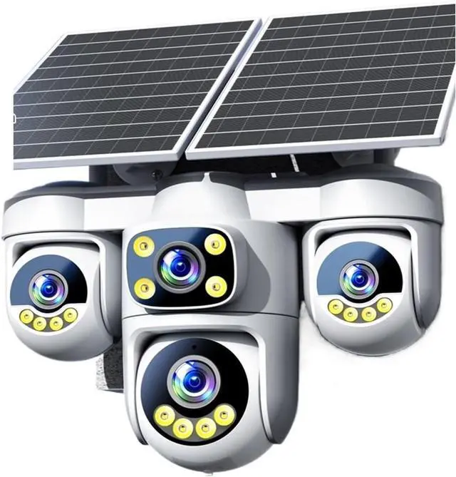 Main image of 20MP Solar Security Camera, No Wiring Required, 360° Auto Tracking, Full Color Night Vision, 2-Way Audio, IP66 Waterproof