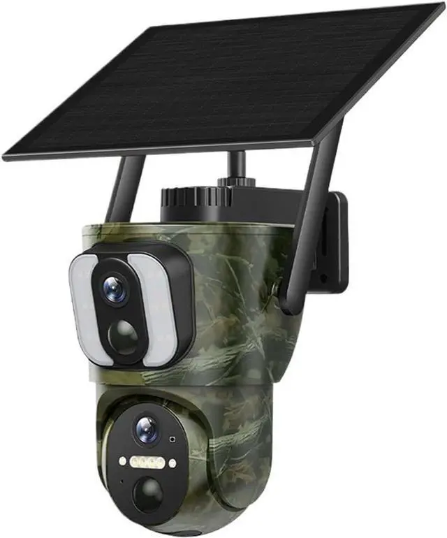 Main image of 20MP Triple Screen Solar PTZ Security Camera, 4G WiFi Outdoor Cam Dual Solar Panels IP66 Waterproof Auto Tracking Night Vision