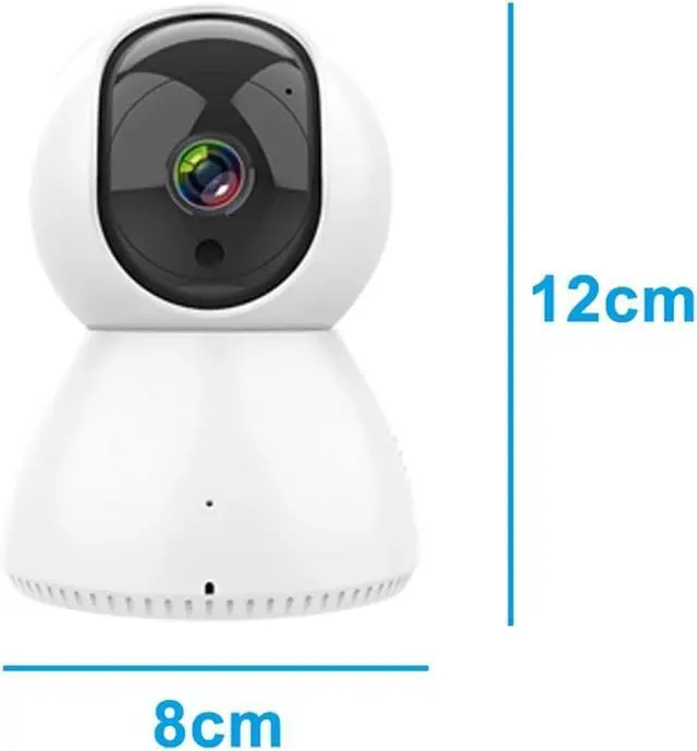 Alt view image 7 of 7 - 1080P 360° Panoramic WiFi Security Camera, Two-Way Audio, Night Vision Compatible with Tuya Smartlife APP