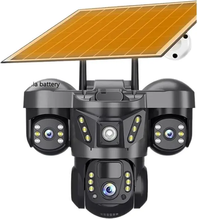 Main image of 15MP 8K HD Tri-Lens Solar Security Camera, 4G WiFi Outdoor Surveillance Cam with Ultra Clear Night Vision & Smart Alerts