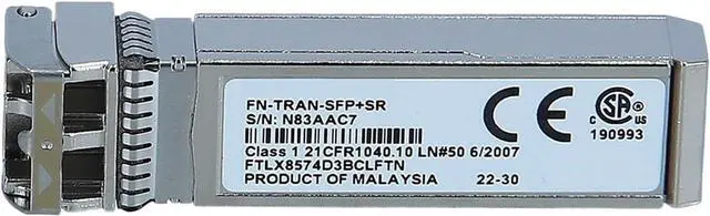 Main image of SFP 10G SR 10GB Port Module FN-TRAN-SFP+SR FTLX8574D3BCLFTN 10G Transceiver Switch