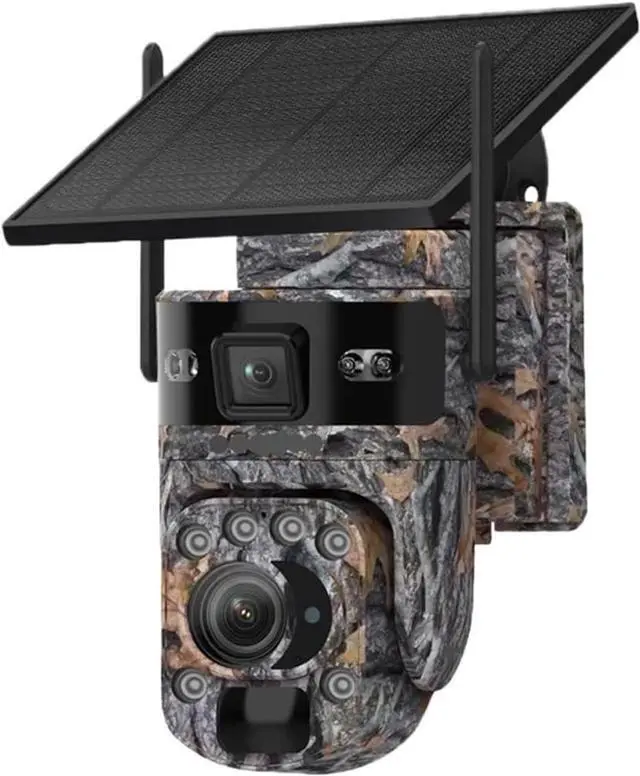 Main image of 12MP 60X Optical Zoom Dual Screen Solar PTZ Security Camera, 4G WiFi Outdoor Cam with PIR Detection & Auto Tracking