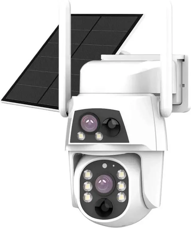 Main image of 4MP HD Dual Lens Solar PTZ Security Camera, 4G WiFi Outdoor Wireless Cam with 12000mAh Battery, PIR & Dual Night Vision