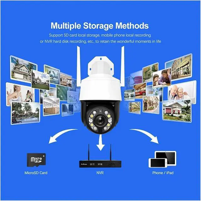 Alt view image 3 of 6 - 5.0MP 20X Optical Zoom 5G WiFi IP Camera Outdoor IP66 Waterproof Security Protection Video Surveillance CCTV System