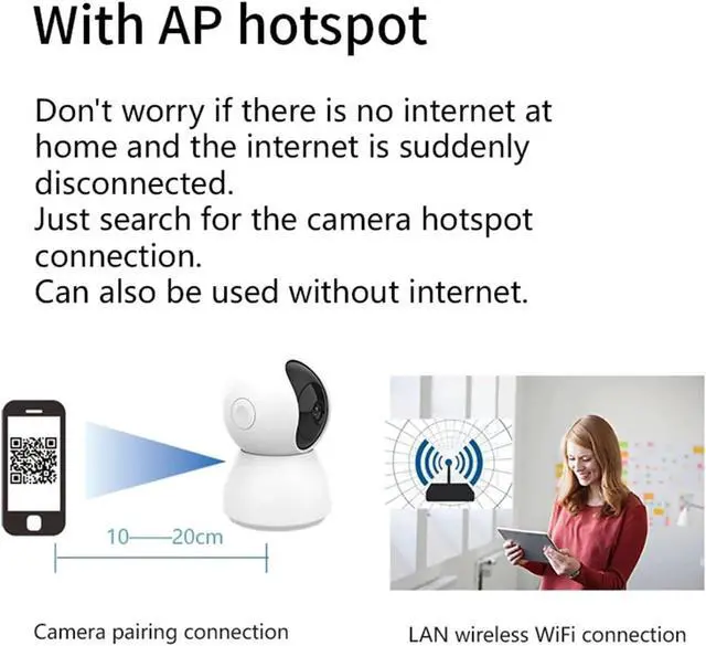 Alt view image 6 of 7 - 4MP Outdoor Wireless PTZ Security Camera, 340°Pan 90°Tilt Auto Tracking Two-Way Audio Color Night Vision App Control