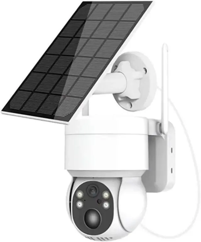 Main image of 4MP Solar WiFi PTZ Security Camera with Two-Way Audio, 4X Digital Zoom, PIR Detection & Color Night Vision
