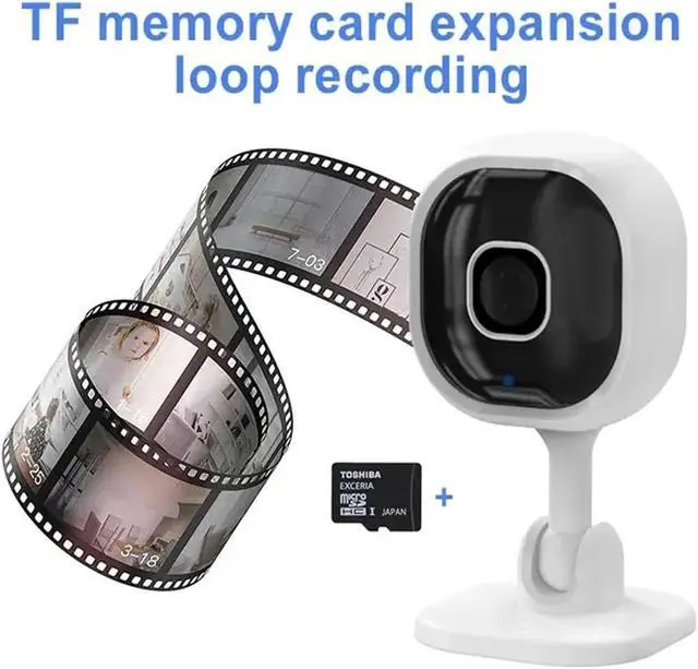 Alt view image 3 of 6 - 1080P HD Wireless Mini Indoor Security Camera with Infrared Night Vision