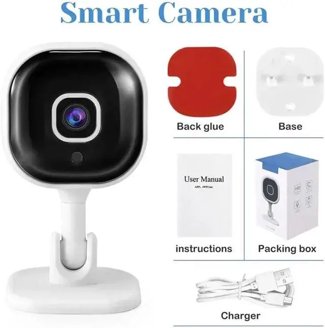 Alt view image 5 of 6 - 1080P HD Wireless Mini Indoor Security Camera with Infrared Night Vision