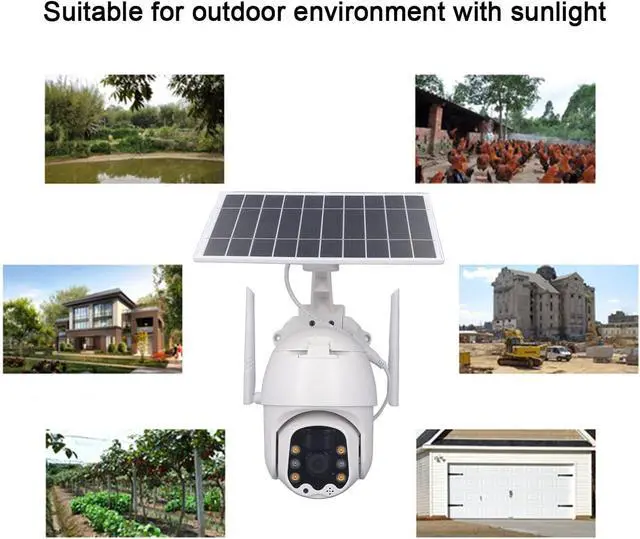 Alt view image 2 of 7 - Solar Powered Security Camera Outdoor Wireless Camera Security Outdoor Wireless (2.4GHz WiFi)