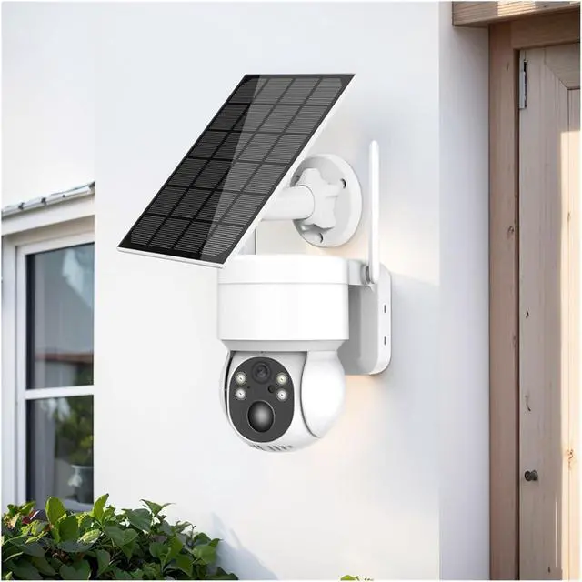 Alt view image 2 of 7 - 1080P Solar WiFi Security Camera with PIR Motion Detection, Color Night Vision & IP65 Waterproof