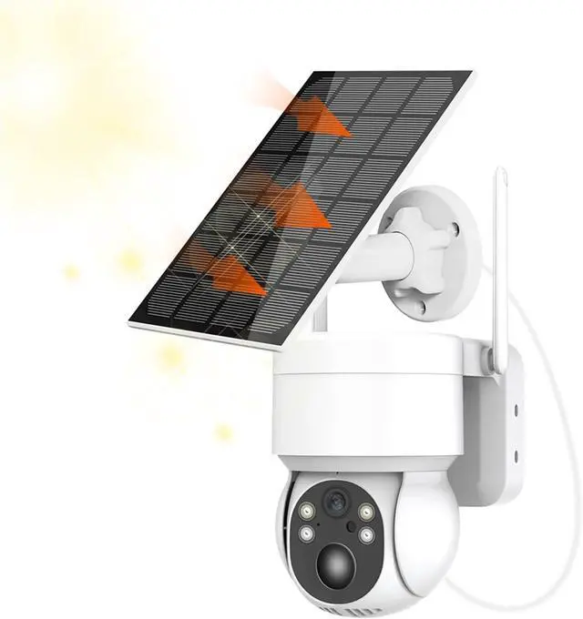 Alt view image 4 of 7 - 1080P Solar Battery Powered Outdoor WiFi Security Camera with PIR Motion Detection, IP65 Waterproof