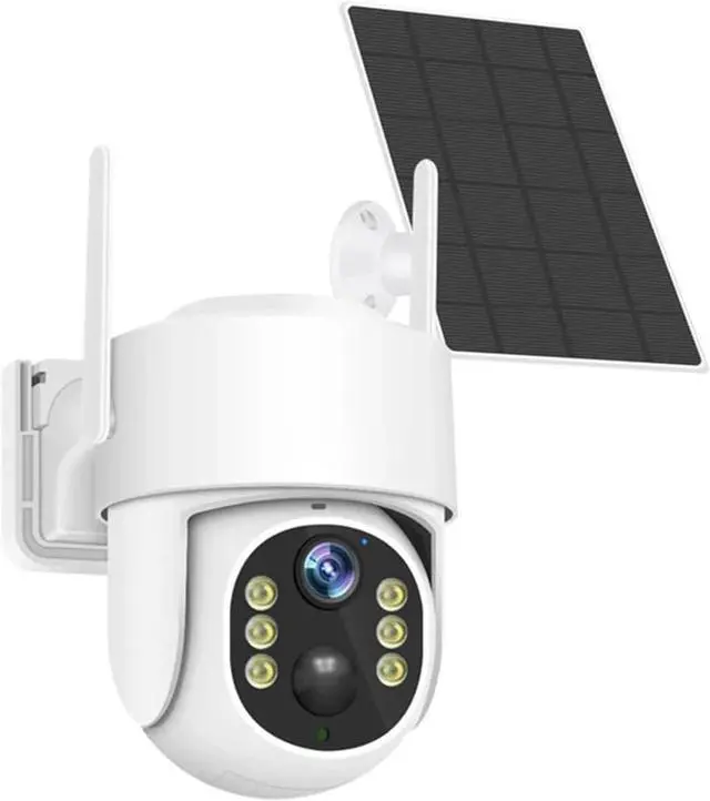 Main image of 1080P Solar Battery Powered WiFi Security Camera with PIR Motion Detection & Color Night Vision for Home and Office