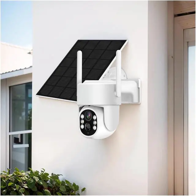 Alt view image 5 of 7 - 1080P Solar Battery Powered WiFi Security Camera with PIR Motion Detection, Color Night Vision & IP65 Waterproof