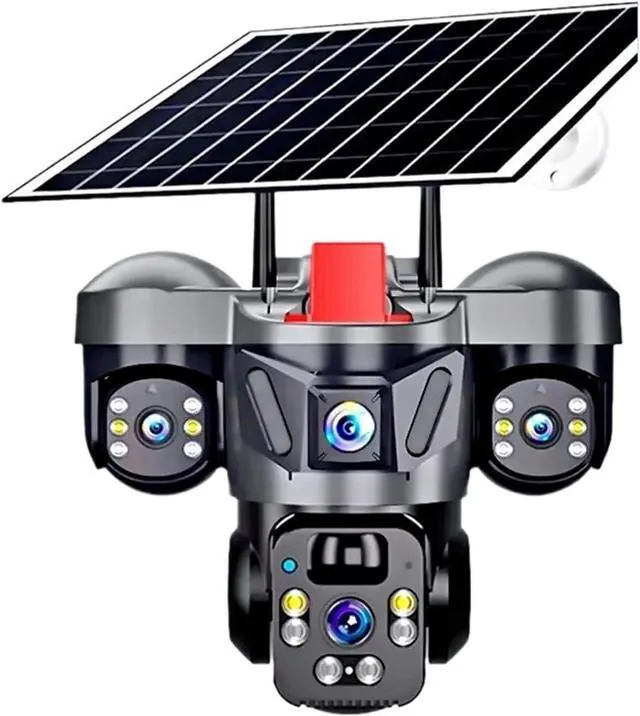 Main image of 6MP Solar PTZ Security Camera 4G WiFi Triple Lens Built-in Battery Outdoor Human Detection Surveillance Cam