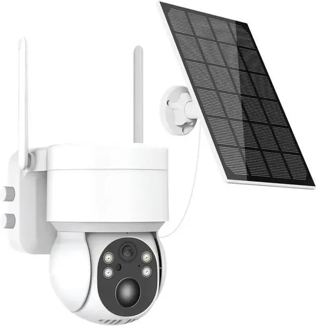 Main image of 4MP 2.5K Solar WiFi PTZ Security Camera Outdoor, Battery Powered PIR Detection Wireless Surveillance Cam Support ICSee
