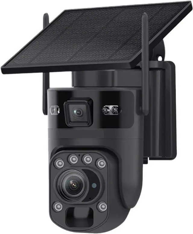 Main image of Solar Wireless PTZ Security Camera, 12MP 6K 60X Zoom 360° View, 4G SIM & WiFi Solar Battery Outdoor Cam with PIR Human Tracking, App Real-Time Alerts