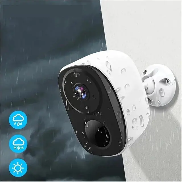 Alt view image 3 of 7 - 3MP Battery WiFi Outdoor Security Camera with Spotlight Siren, Two-Way Audio Waterproof Surveillance Cam(Battery Cam NO Card)