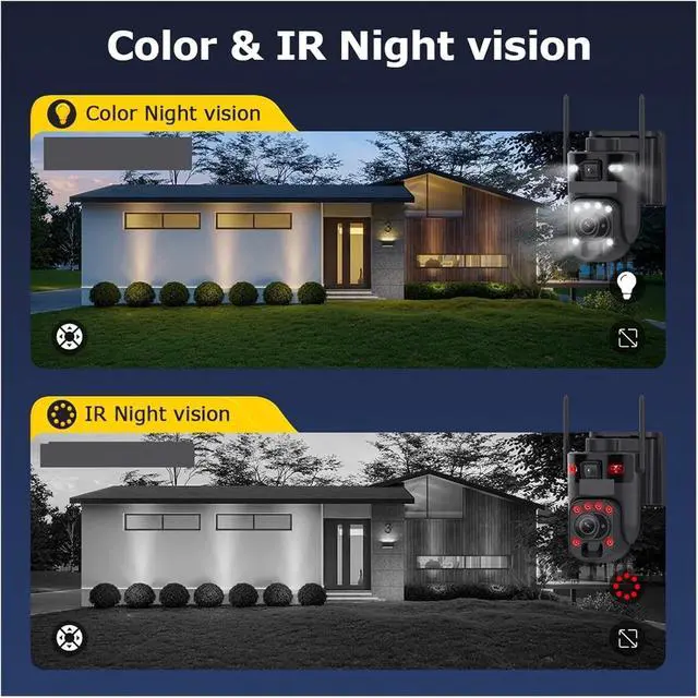 Alt view image 6 of 6 - Solar Wireless PTZ Security Camera, 12MP 6K 60X Zoom 360° View, 4G SIM & WiFi Solar Battery Outdoor Cam with PIR Human Tracking, App Real-Time Alerts